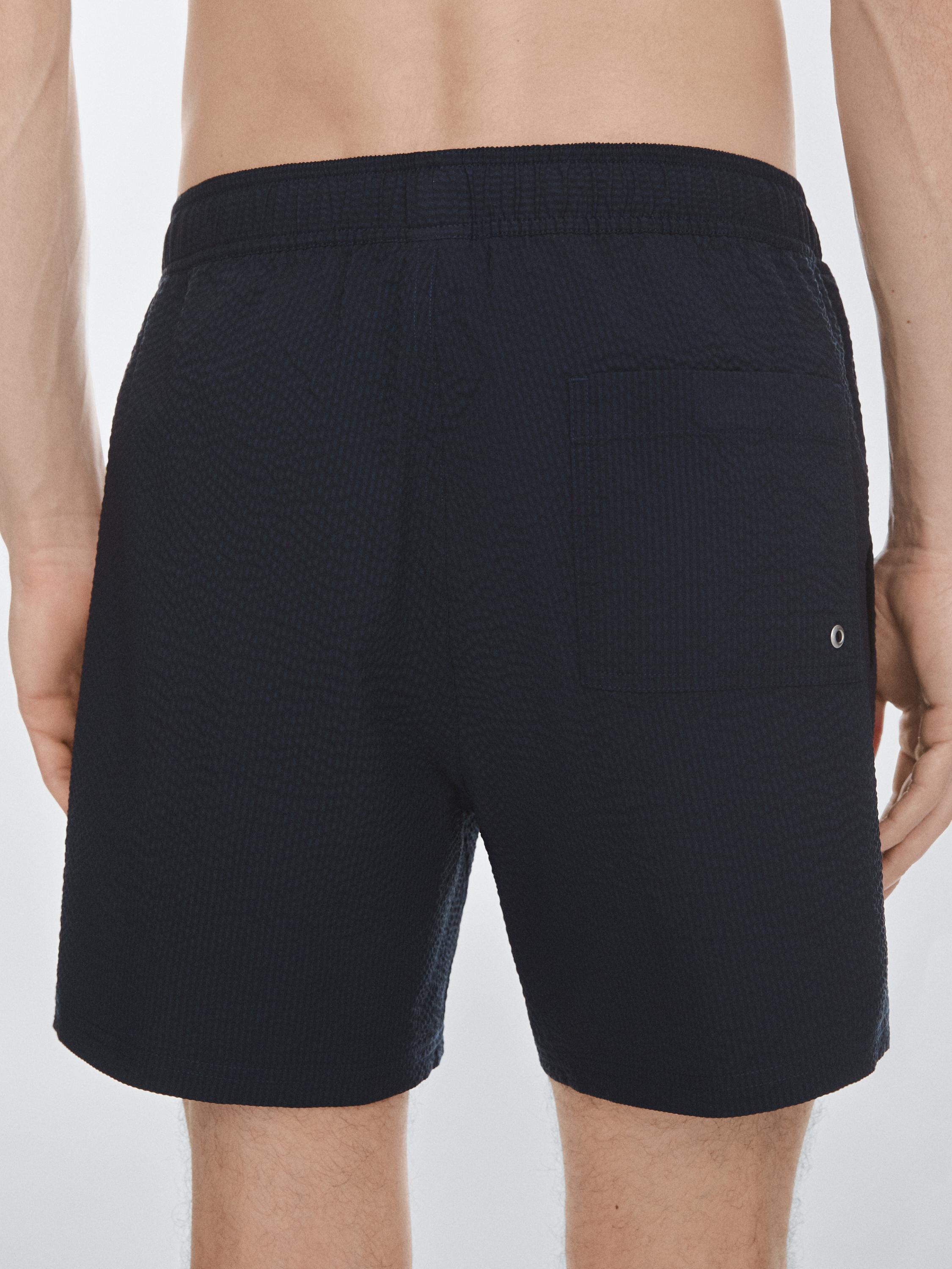 Maillot de bain uni texturé